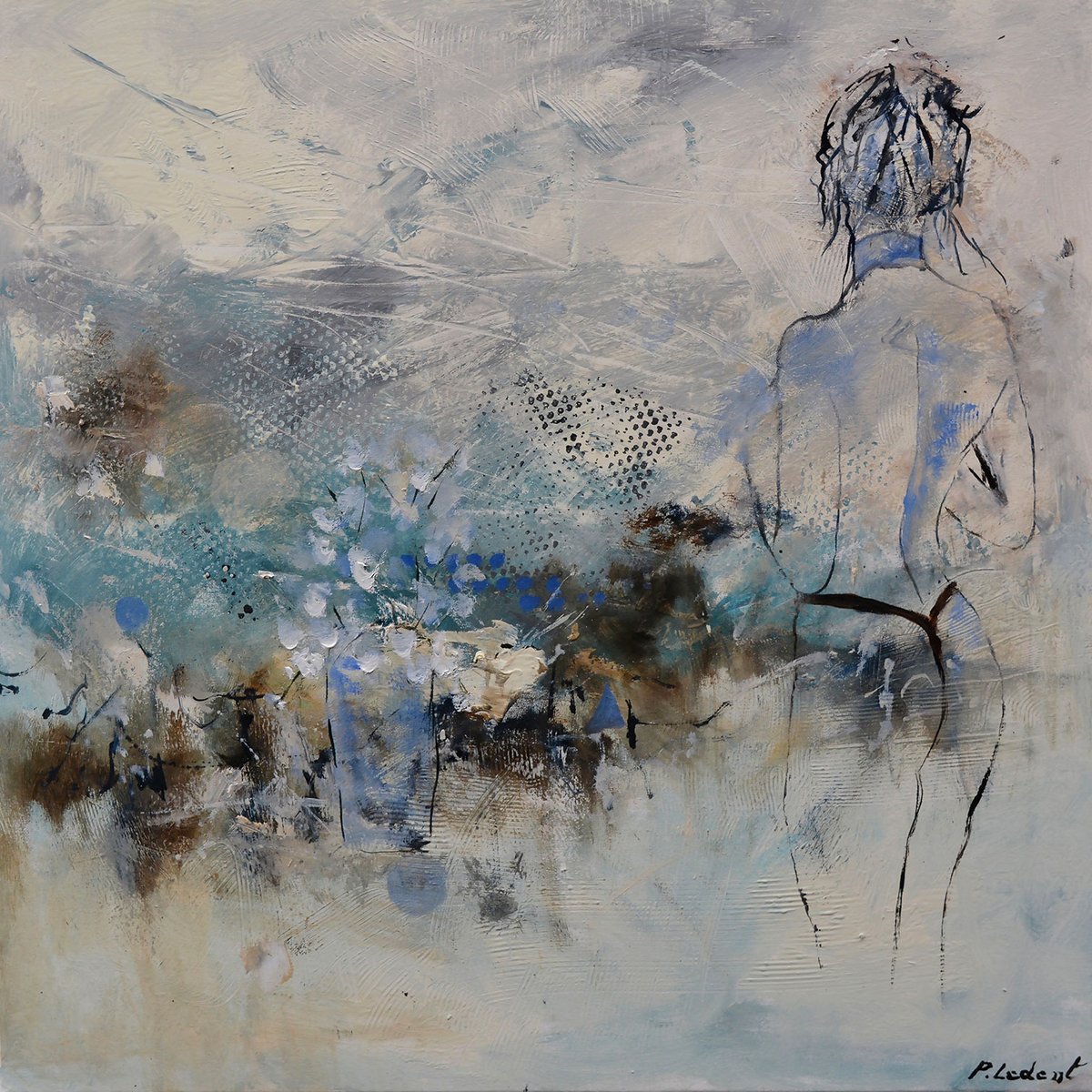 Tableau nue de dos tableau alu dibond, HEXOA