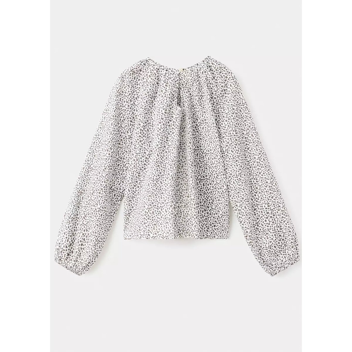Chemisier coton imprimé animal marron, MANGO KIDS