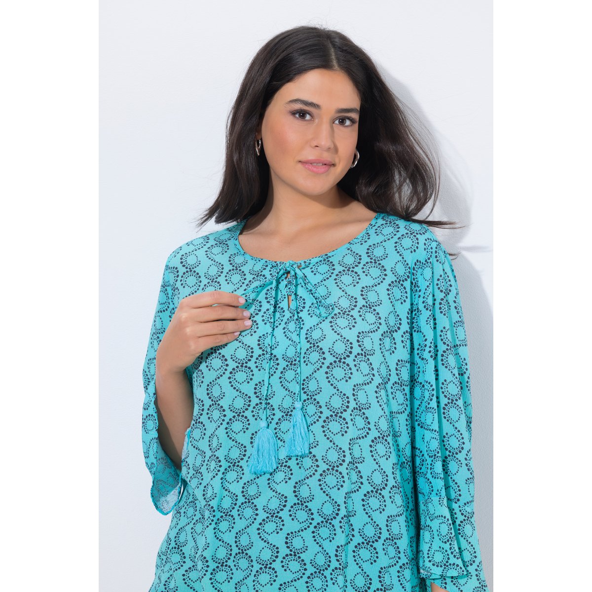 Tunique coupe évasée aqua foncé, ULLA POPKEN