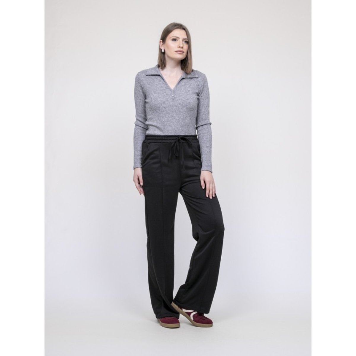 Pantalon De Jogging Droit Enaelle noir, DONA LISA