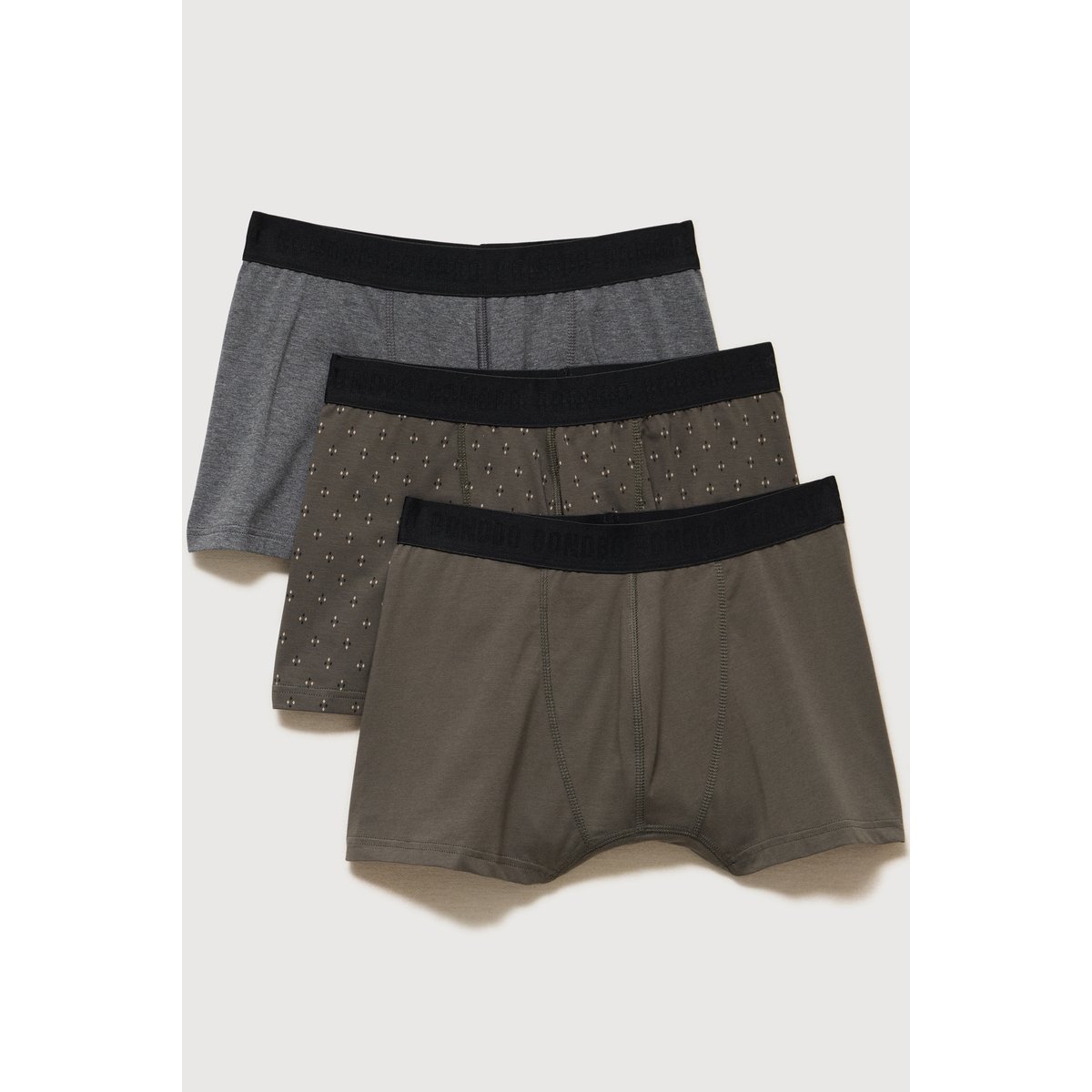 Lot de 3 boxers marron, BONOBO