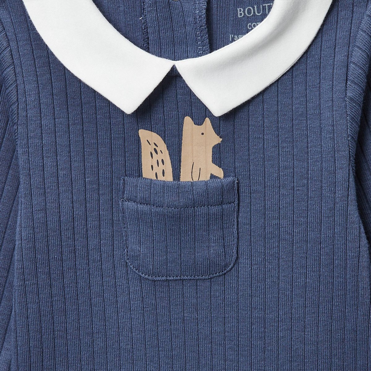 BODY COTE MANCHES LONGUES pierre bleue, BOUT'CHOU