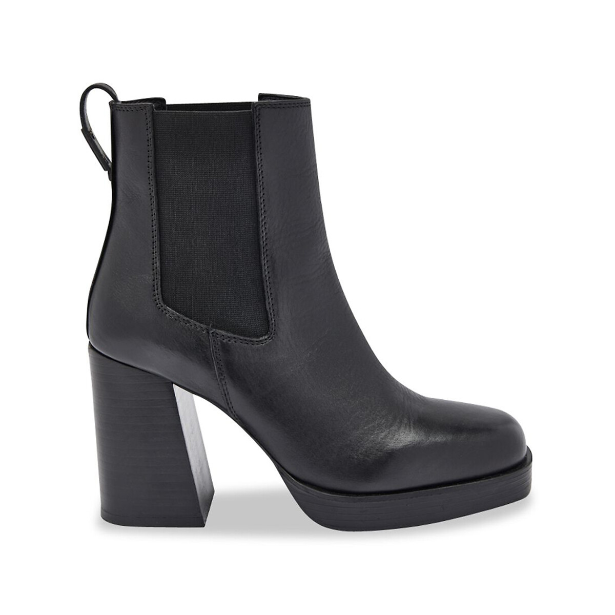 Bottines chelsea à talons Vanilla noir, LES TROPEZIENNES PAR M.BELARBI