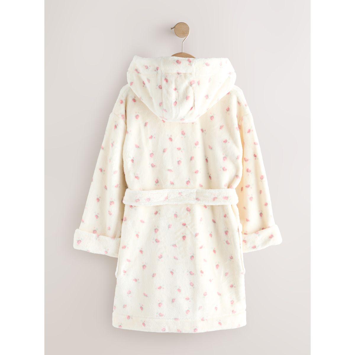 Peignoir en polaire rose crème, NEXT