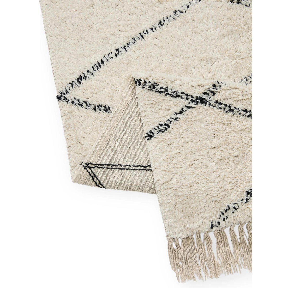 Tapis de bain tufté main NAOMI crème, BENUTA 