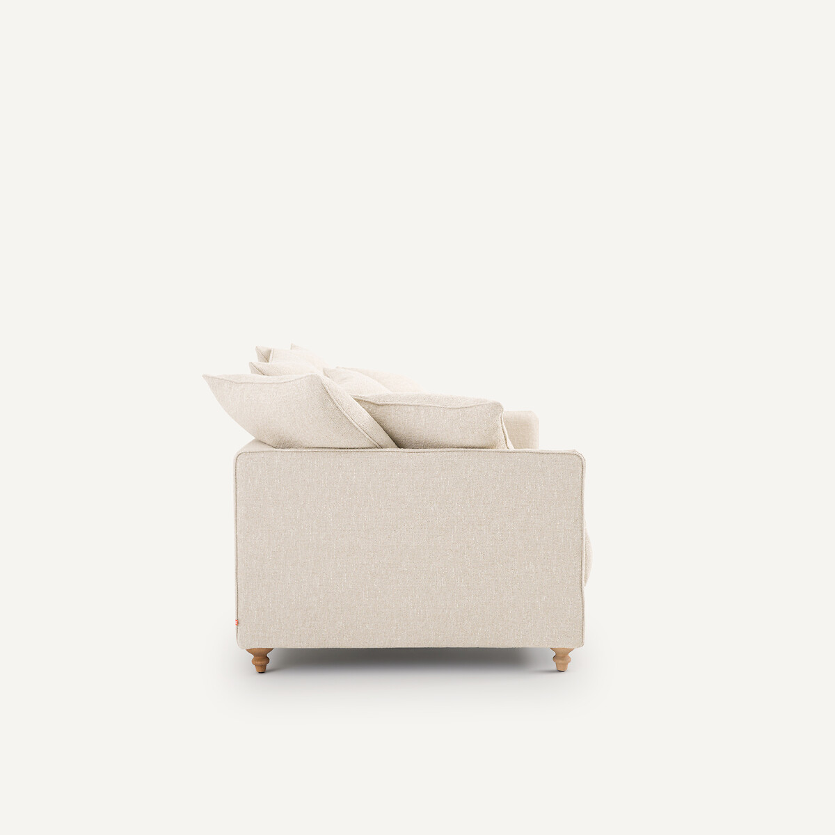 Canapé compact convertible bouclette, Lazare craie, AM.PM