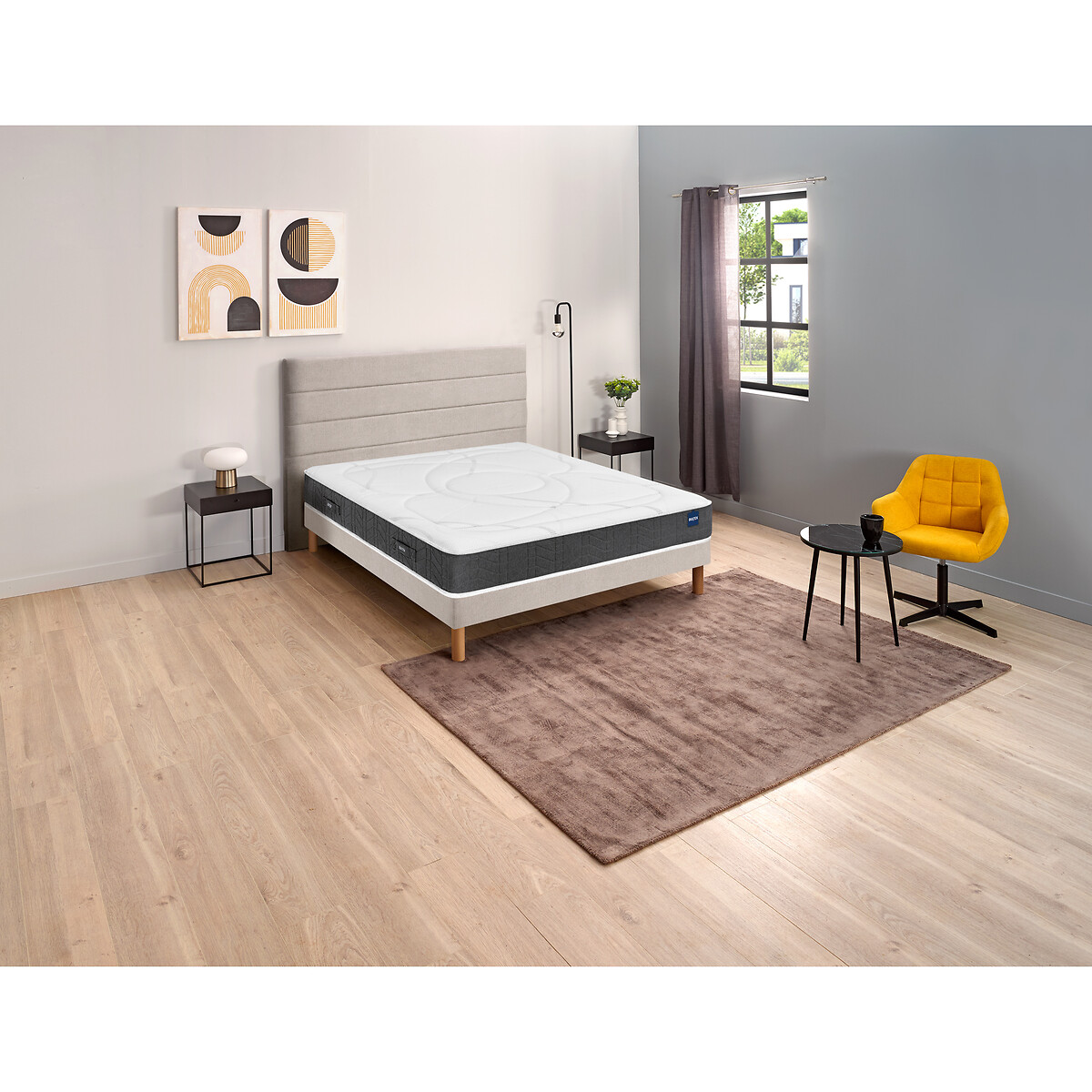 Recovery BULTEX® schuimmatras, 24 cm wit/smoked grijs, BULTEX