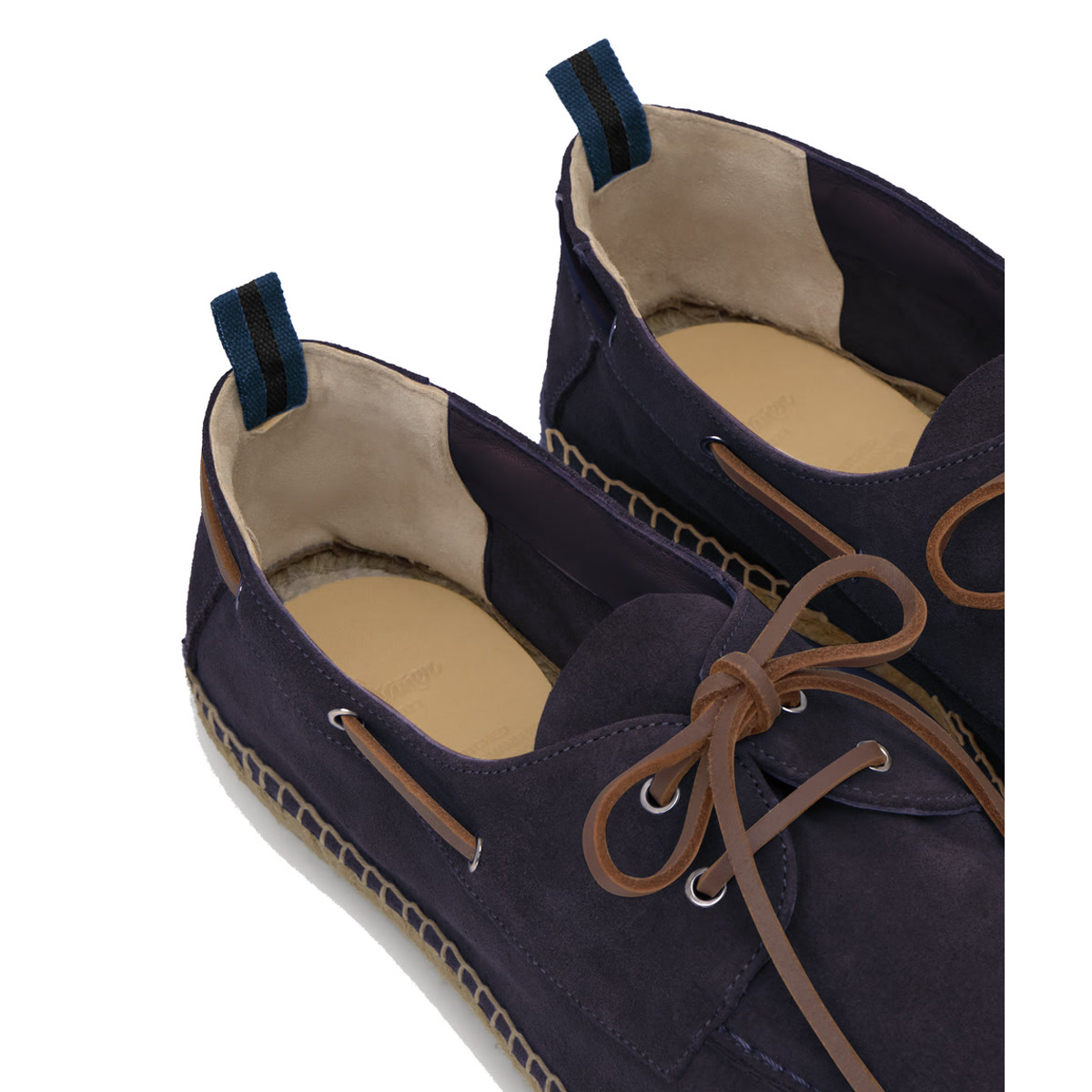 Chaussures bateau en cuir suédé NEMO bleu foncé, CASTANER