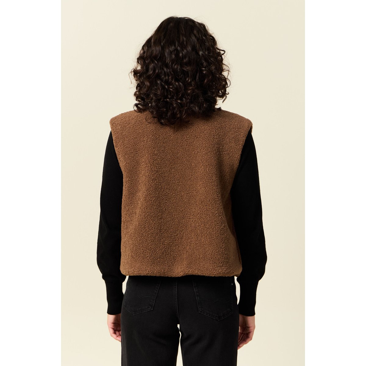 Gilet sans manches réversible camel, BONOBO