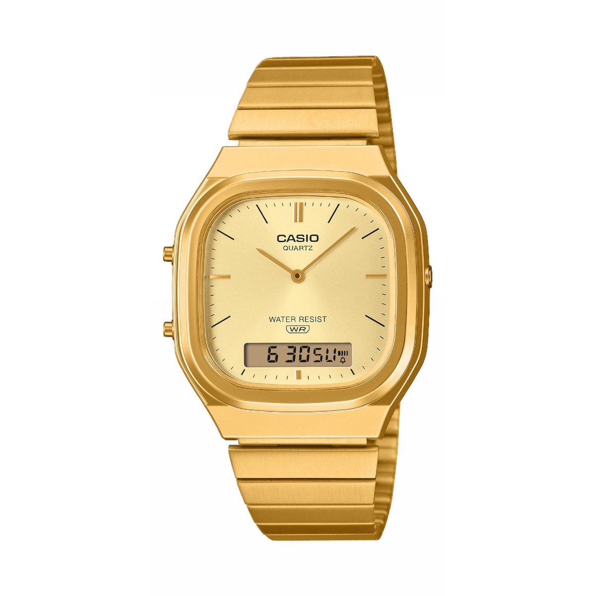 Montre Analogique Digital VINTAGE doré doré doré, CASIO