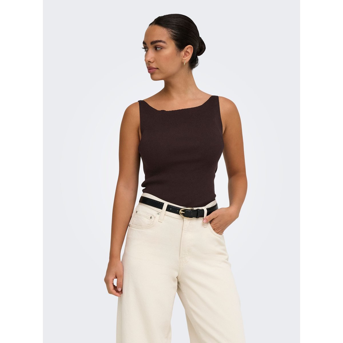 Top marron - coffee bean 1, JDY