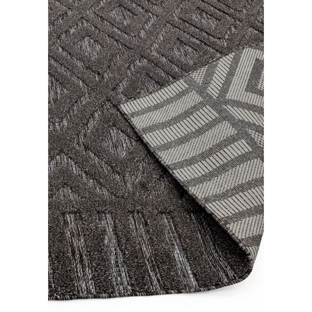 Tapis salon et chambre moderne ATLAS DIAMOND gris, NOVATREND