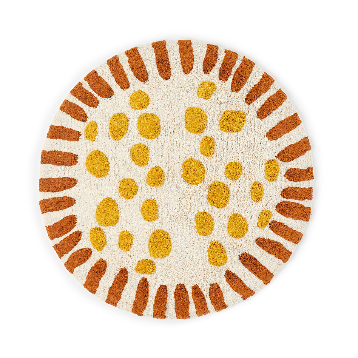 Tapis enfant rond coton biologique, Aarav multicolore, AM.PM