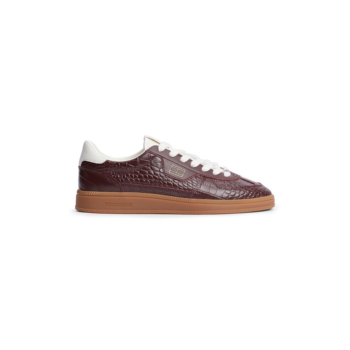 Scarpe da ginnastica in pelle, THE GREENWICH EDGE PREMIUM bordeaux , TOMMY JEANS
