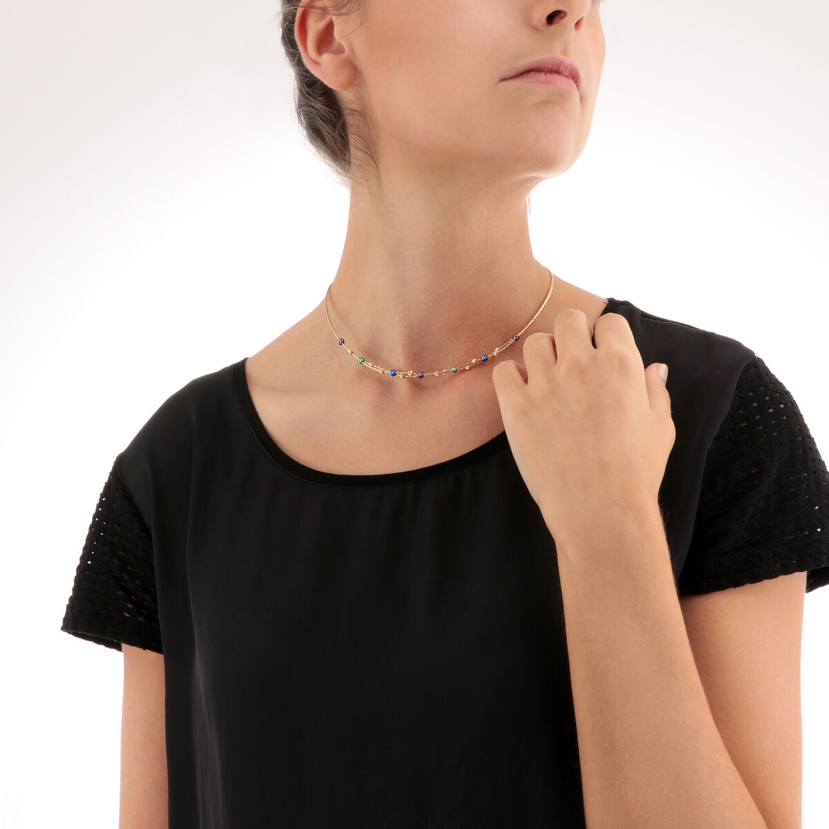 Collier en or jaune 750 PIANETI or jaune/multicolor, BLUESPIRIT