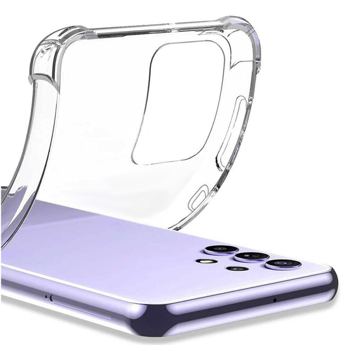 Coque Galaxy A52 antichoc + 2 vitres transparent, EVETANE