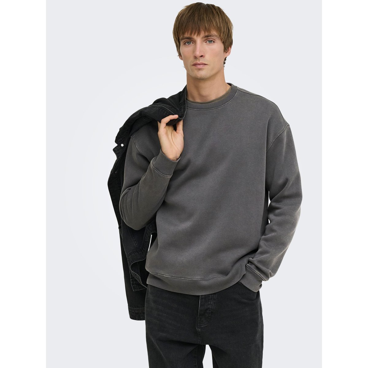 Sweat-Shirt grise - grey pinstripe 1, ONLY & SONS