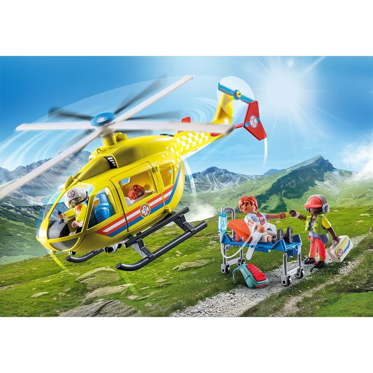 Hélicoptère de secours multicolore, PLAYMOBIL