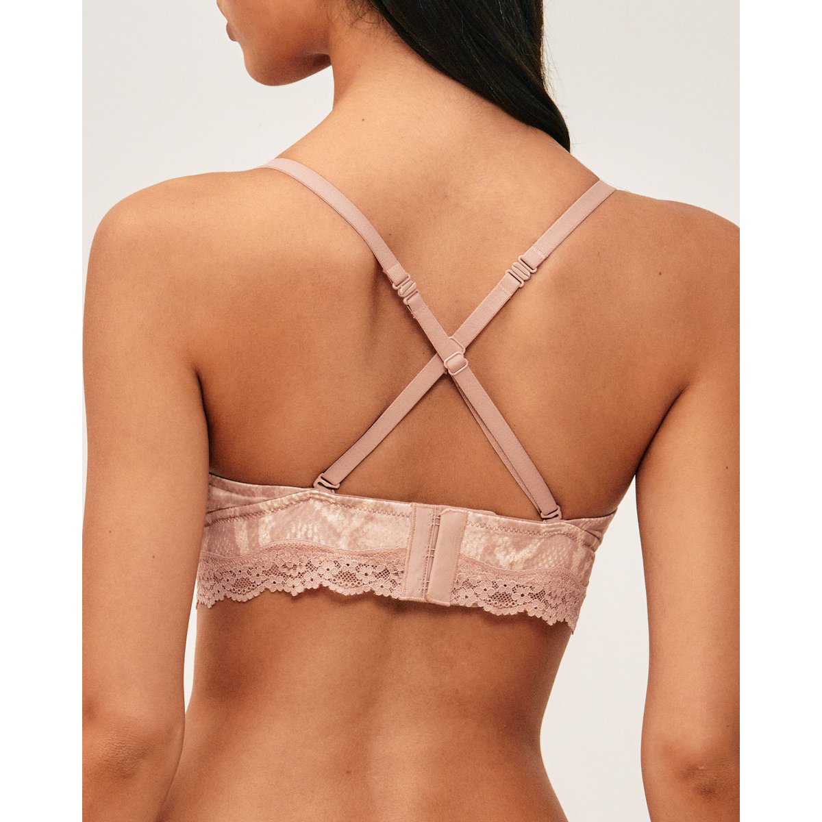 Soutien-gorge triangle en microfibre motif serpent NEW SOFTIZ marron clair, UNDIZ