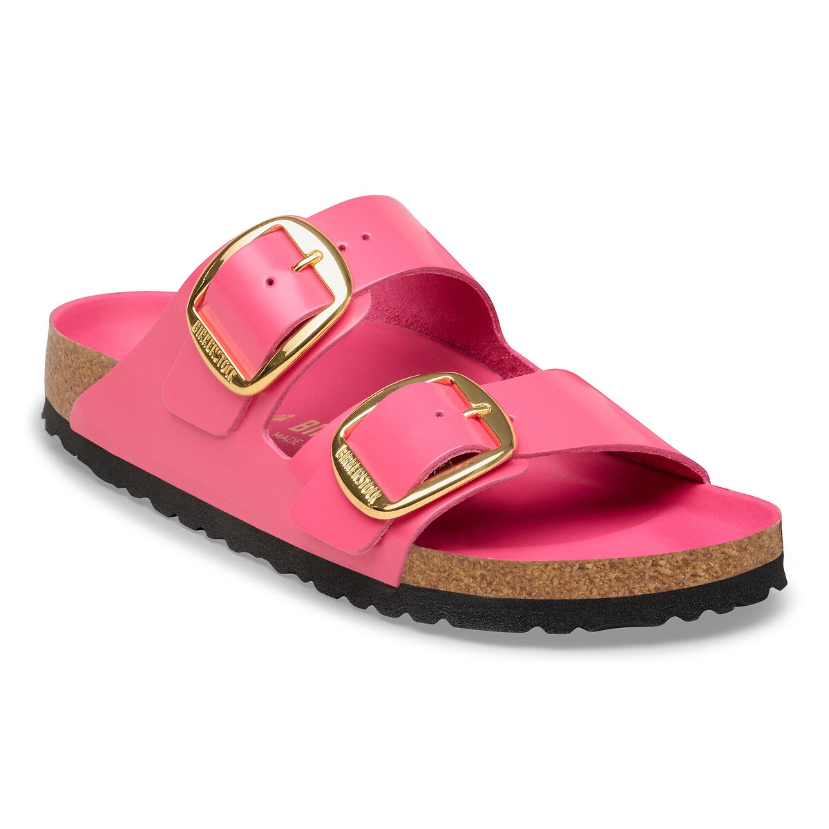 Mules grosses boucles ARIZONA BIG BUCKLE rose fuchsia, BIRKENSTOCK