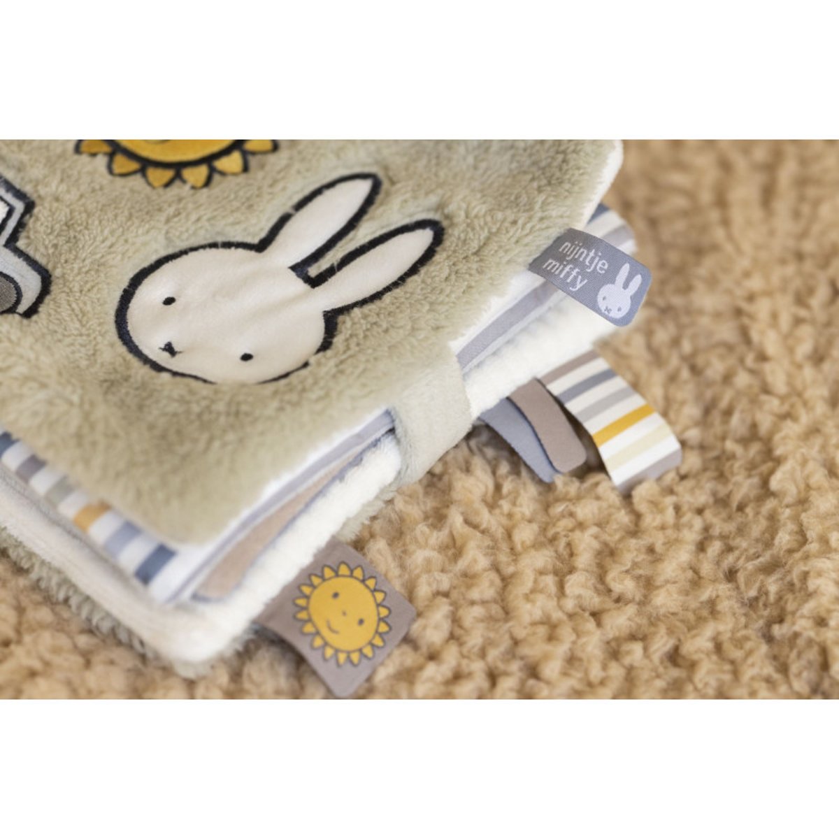 Livre d'éveil en tissu Miffy - Fluffy Bleu-Vert vert-bleu, MIFFY