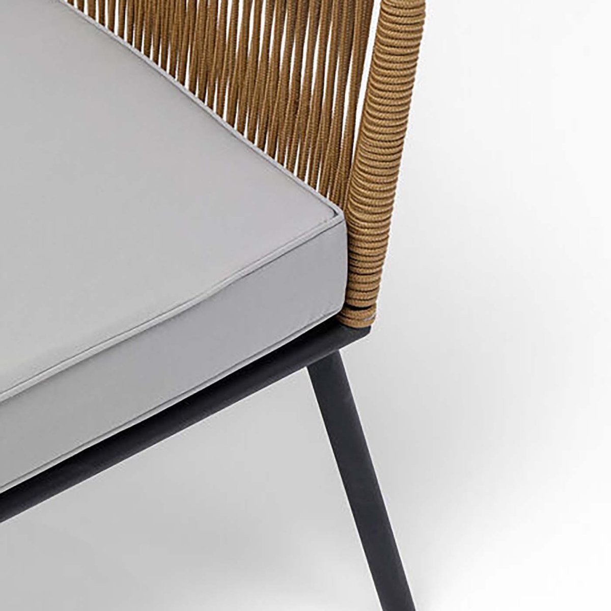 Salon de jardin 4 places, ELBA marron, KARE DESIGN