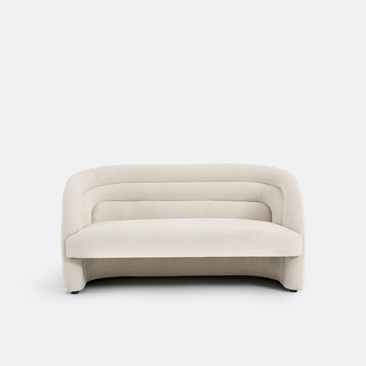 2-Sitzer-Sofa, aus feiner Chenille, QUITY beige, LA REDOUTE INTERIEURS