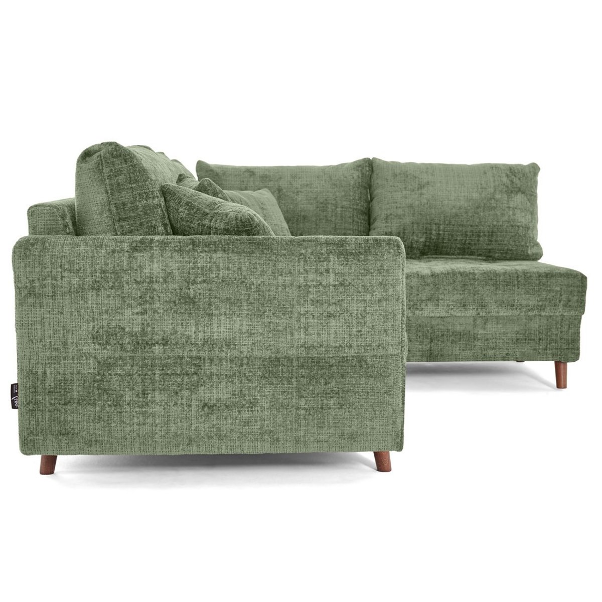 Canapé d'Angle droit 4 places - RUNE vert sauge, BEST MOBILIER