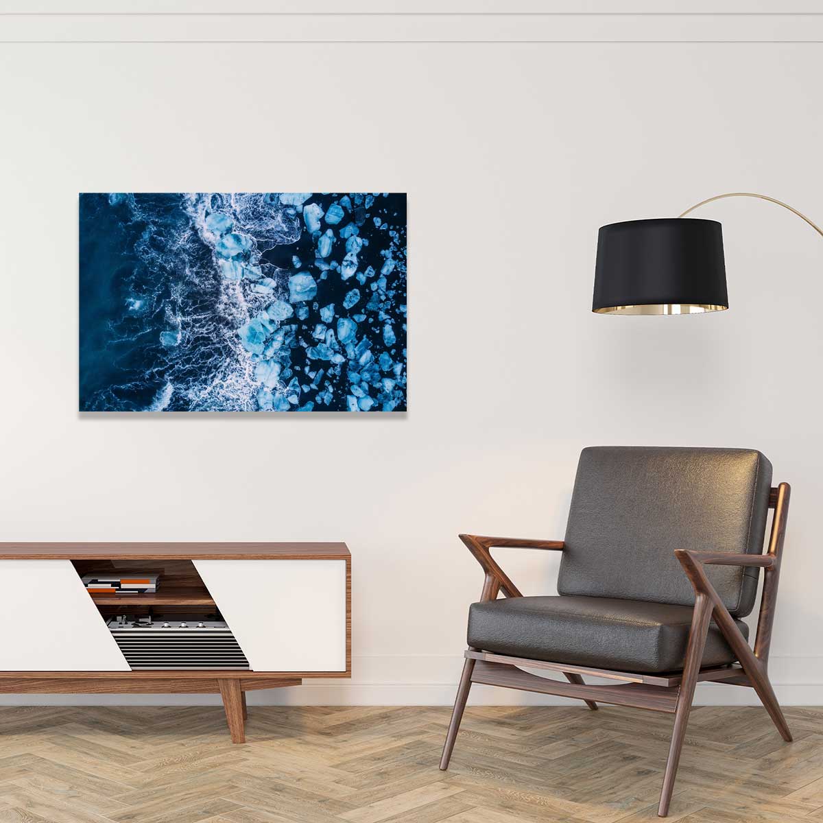 Tableau iceland diamond beach tableau alu dibond, HEXOA