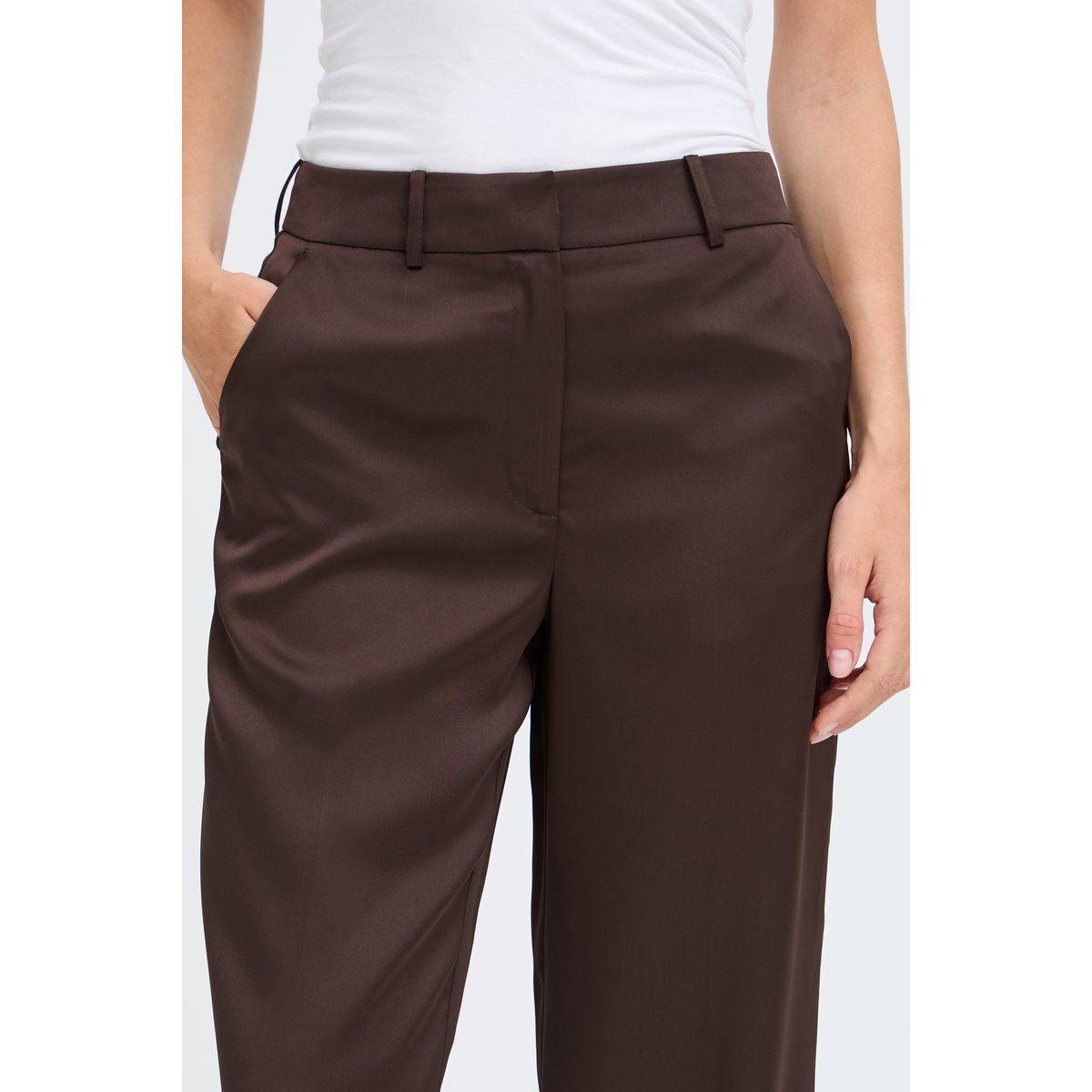 Pantalon de costume marron java, B.YOUNG