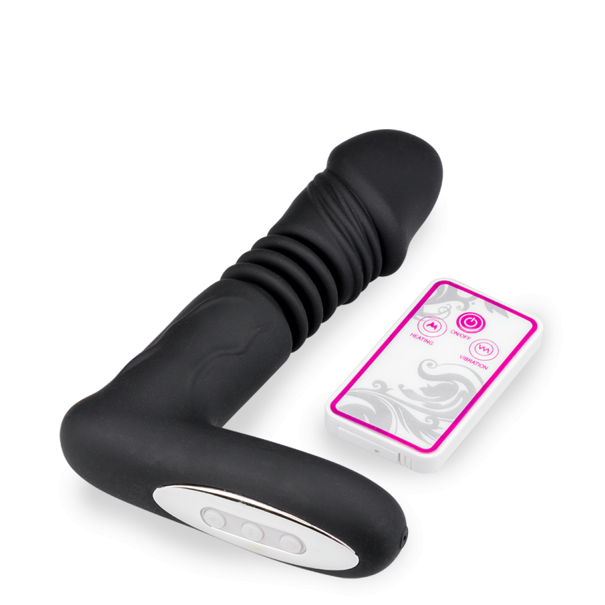 Gode vibromasseur va-et-vient chauffant couleur unique, LOVE AND VIBES