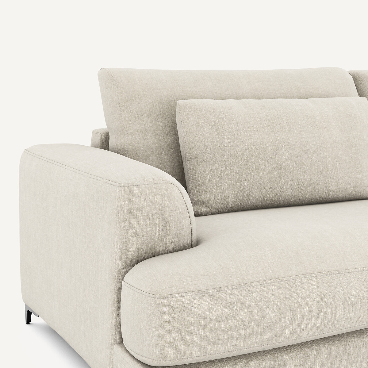 Canapé 4P convertible coton lin, Marsile beige, AM.PM