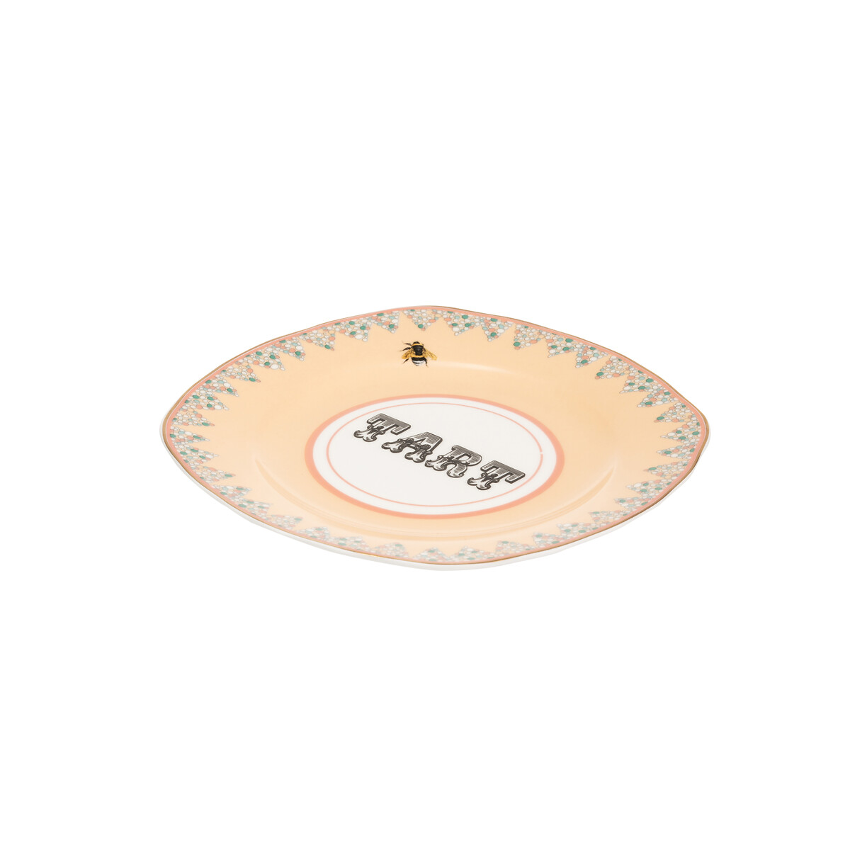 Set of 4 16cm Cheeky Tea Plates multi-coloured, YVONNE ELLEN