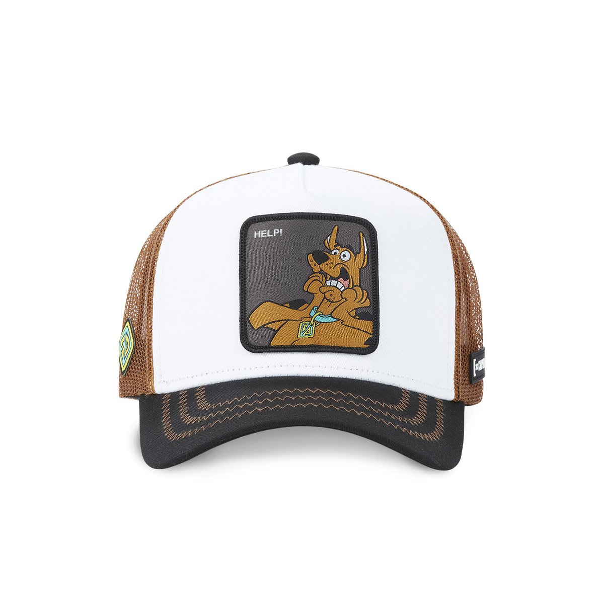 Casquette trucker Scooby-Doo blanc/noir/marron, CAPSLAB