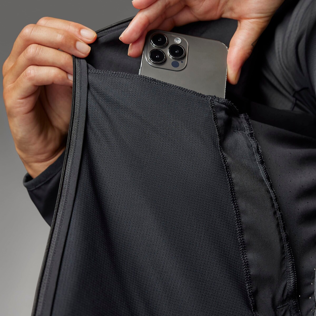 Laufjacke Adizero schwarz, adidas Performance
