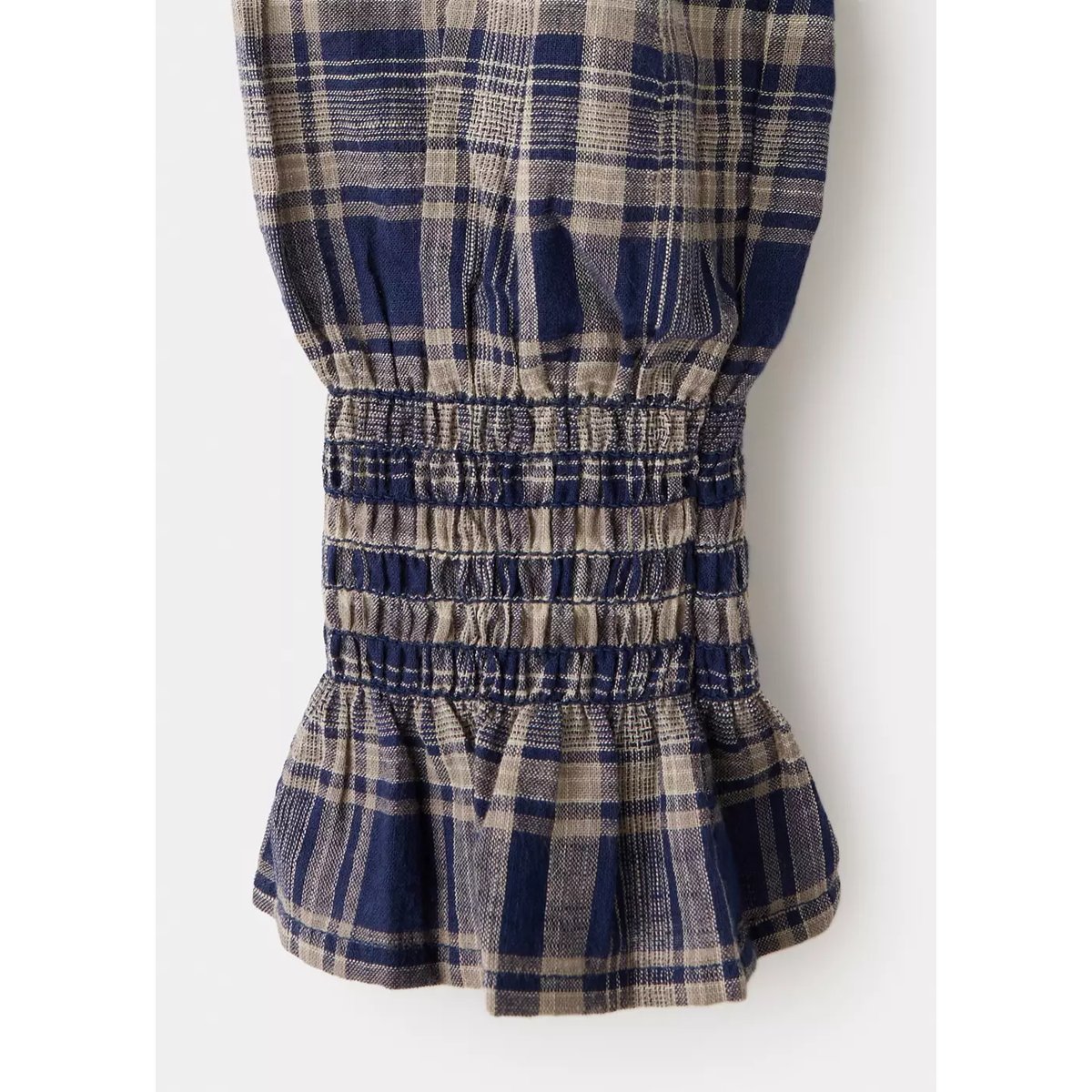 Chemise 100% coton à carreaux bleu indigo, MANGO TEEN