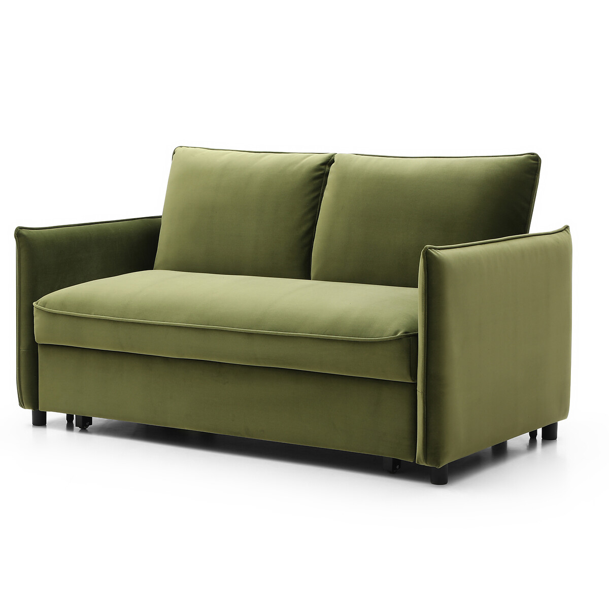 Beatrice Velvet 2 Seater Pop Up Sofa Bed olive, ÉDITÉ