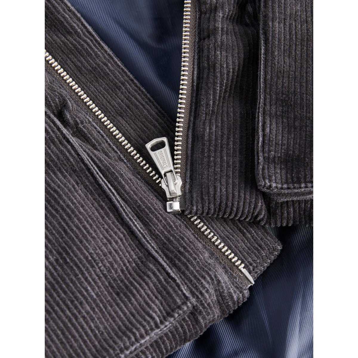 Veste En Corduroy grise - obsidian 1, JACK & JONES