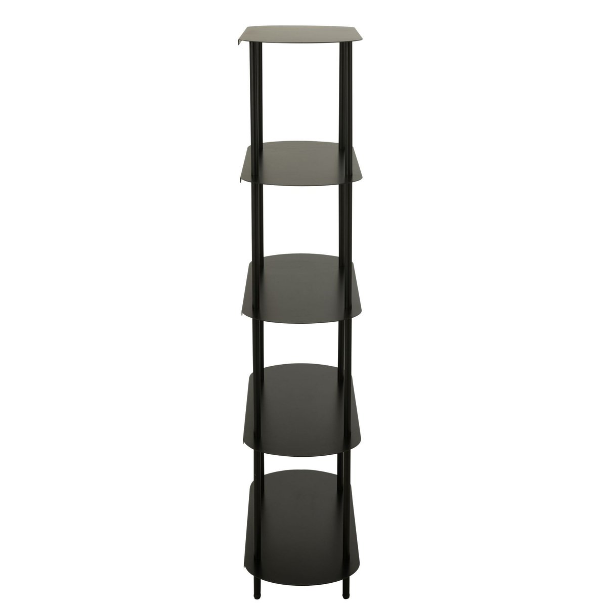 Etagère bibliothèque en métal noir 5 tablettes - OVALO noir, HELLIN, DEPUIS 1862