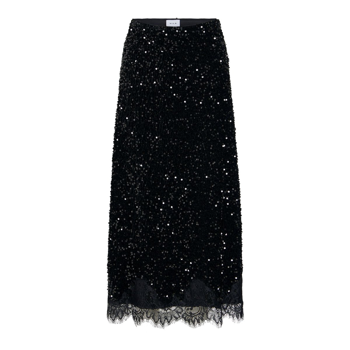 Jupe Mi-Longue noir - black1, VILA