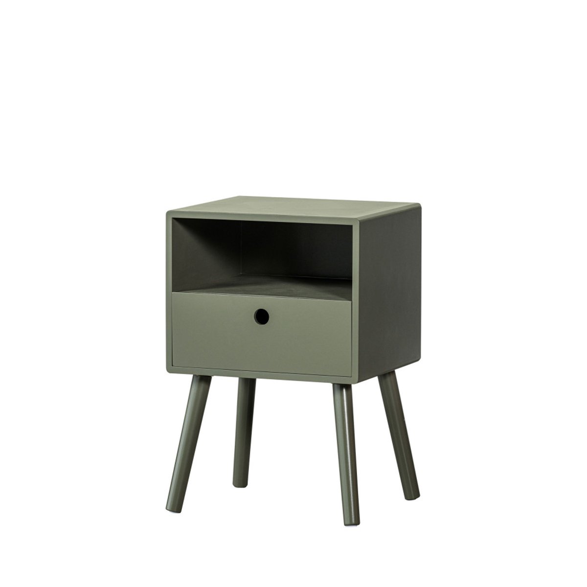 Table de chevet en MDF OZZY vert kaki, WOOOD