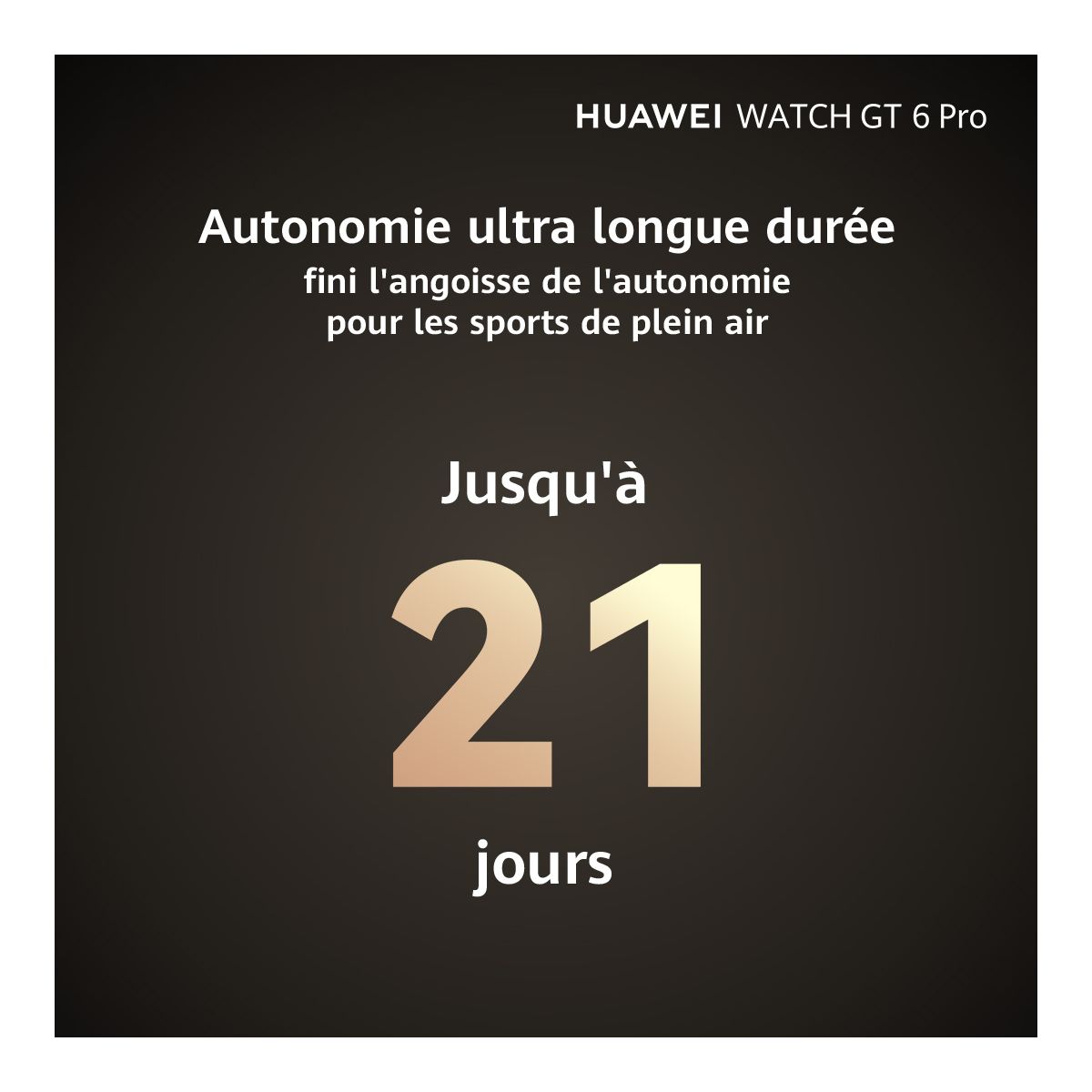 Montre connectée Watch GT6 Pro 46mm Titanium noir, HUAWEI