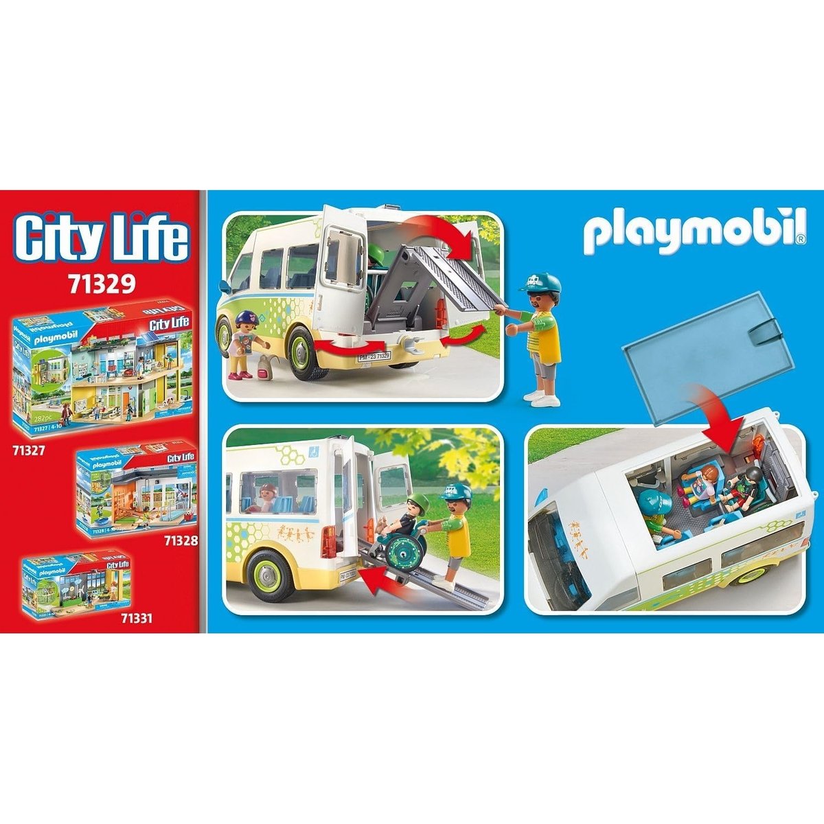 City LifeBus scolaire multicolore, PLAYMOBIL