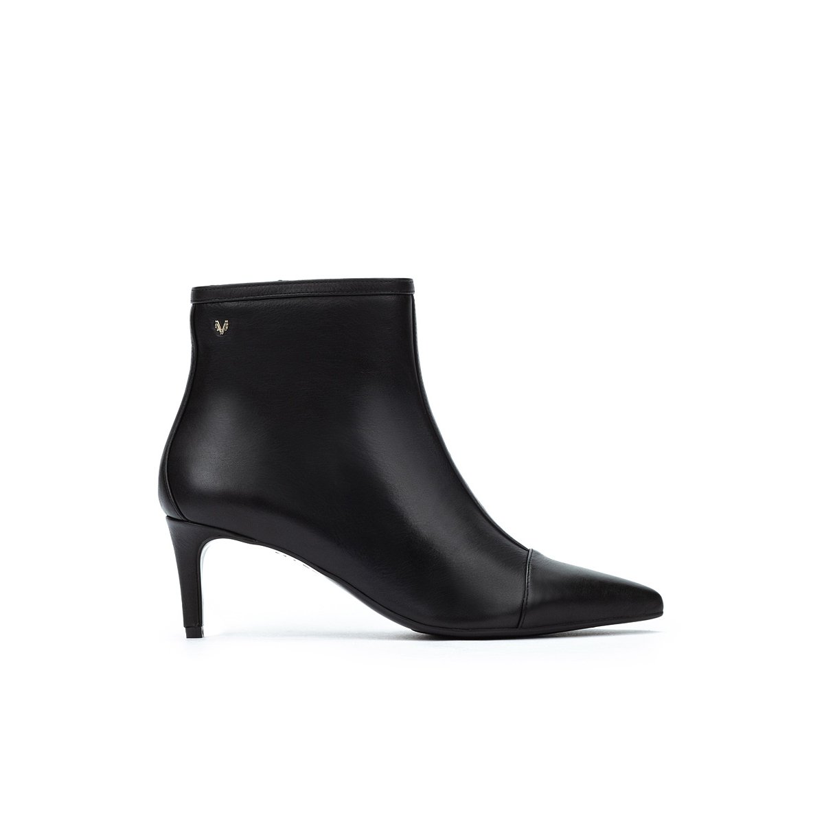 Bottines à talon cuir Fonte black, MARTINELLI