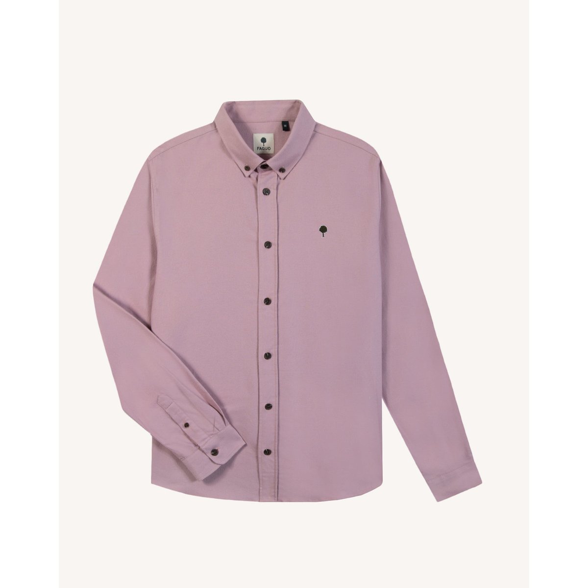 Chemise en tissu Oxford mauve, FAGUO