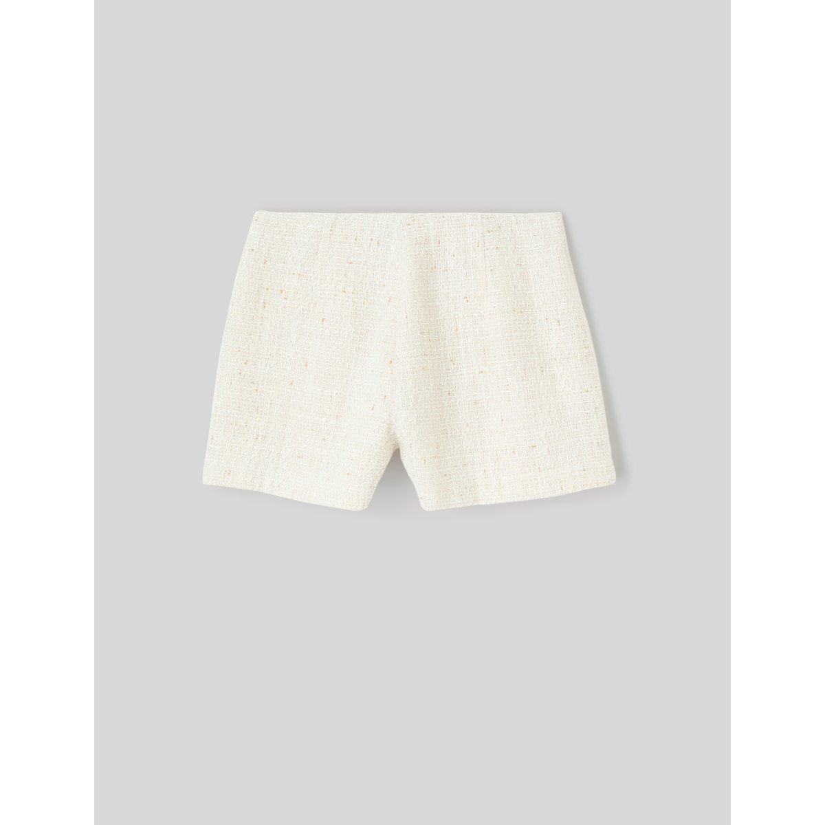 Short habillé texturé blanc écru, BZB