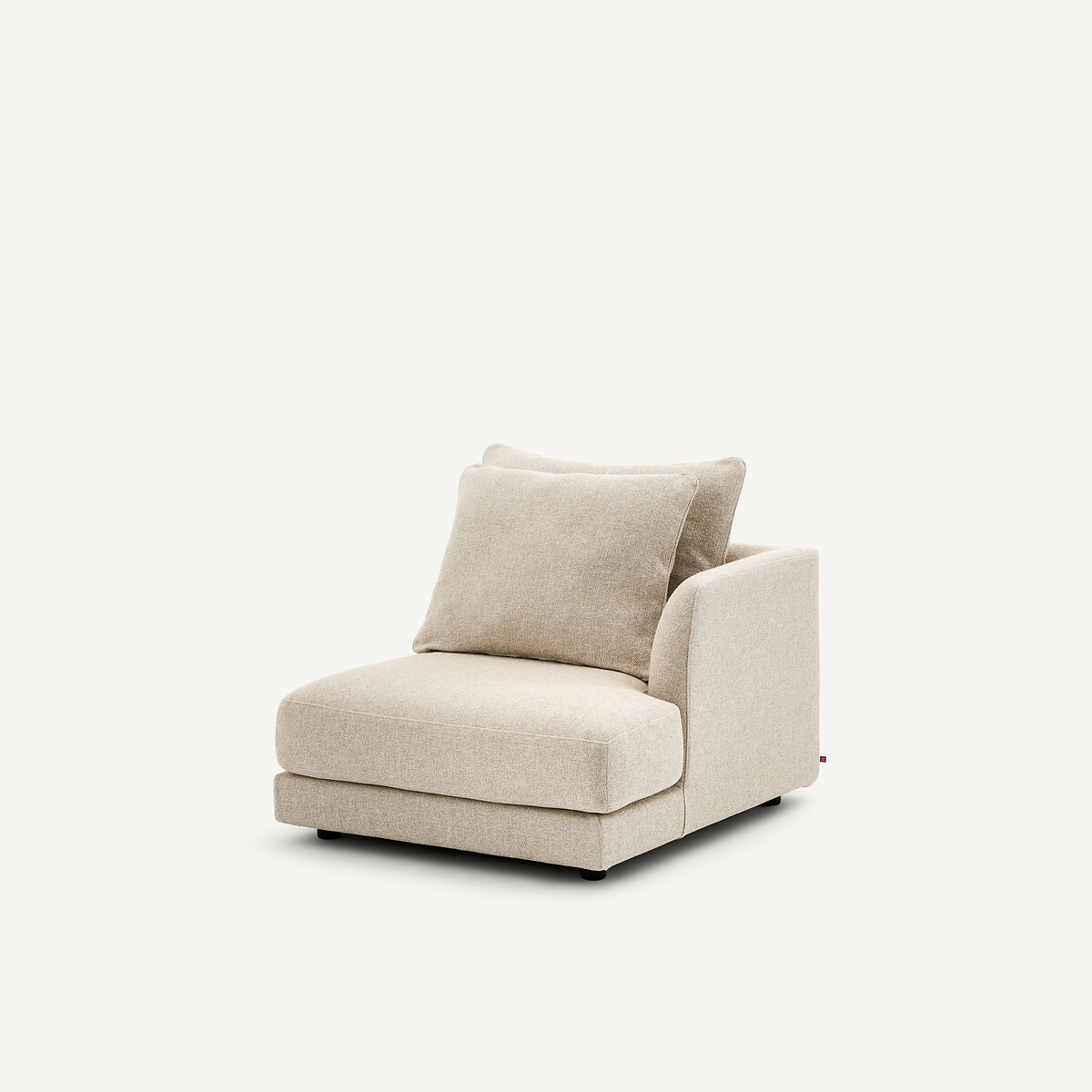 Rechtes Halbsofa, modular, aus Baumwollmischgewebe, TIBERIO ecru, AM.PM