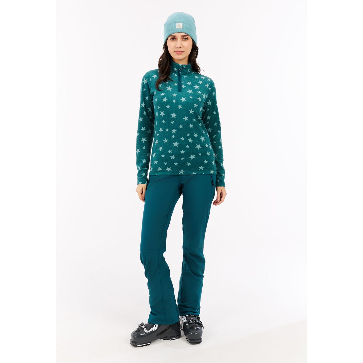 Haut 1/4 zippé PRTREFUZZY rainstorm blue, PROTEST