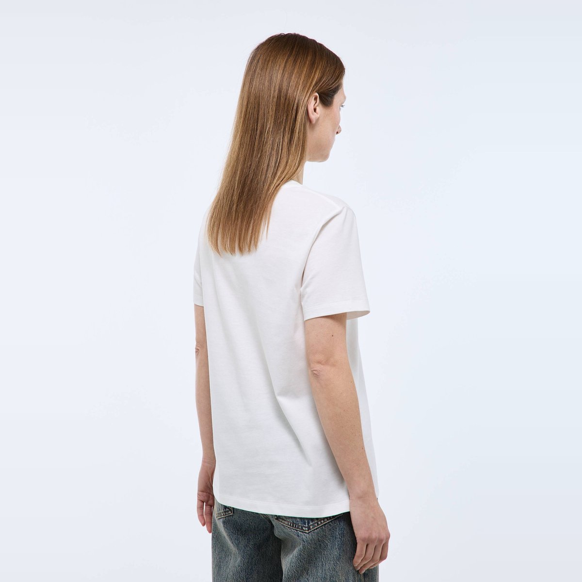 T-shirt à manches courtes avec imprimé placé ecru, MONOPRIX