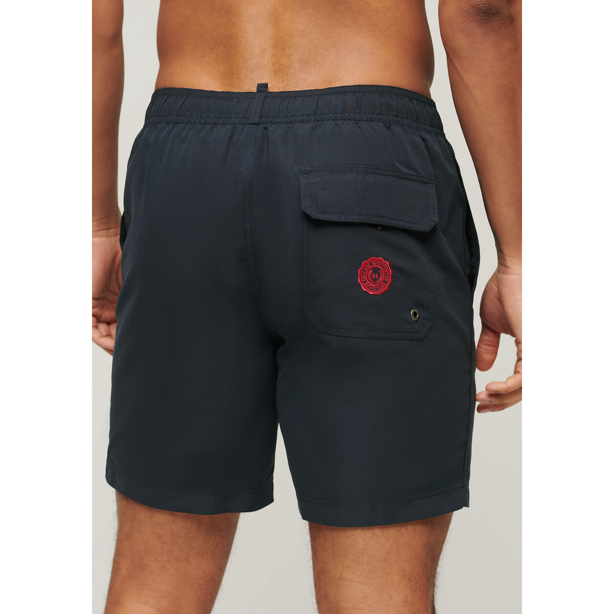 Short de bain 43 cm bleu marine, SUPERDRY